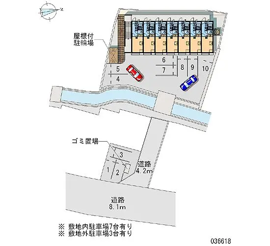 ★手数料０円★広島市安佐南区八木８丁目 月極駐車場